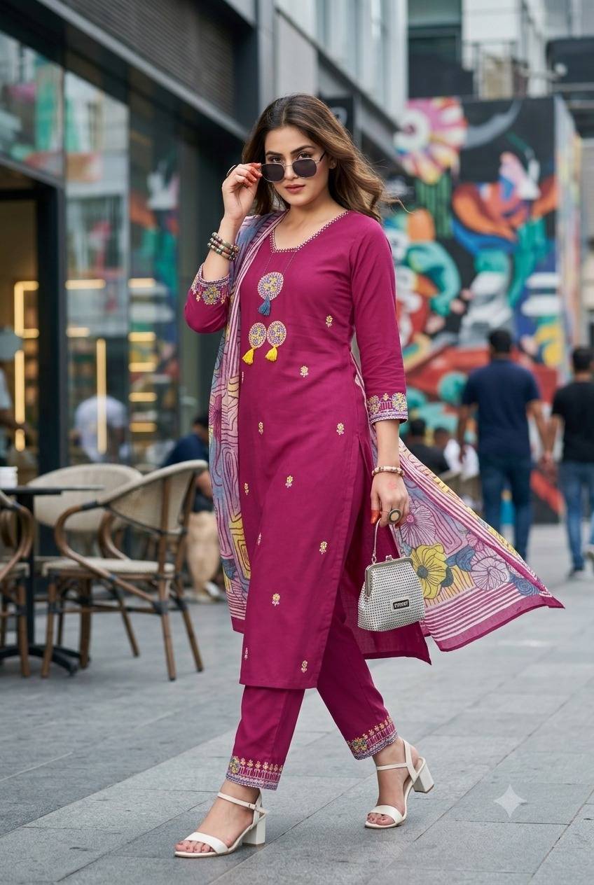 Sonam By Fashid Wholesale Designer Ethnic Wear Collection viscose Cotton flex Kurtis At Wholesale Price